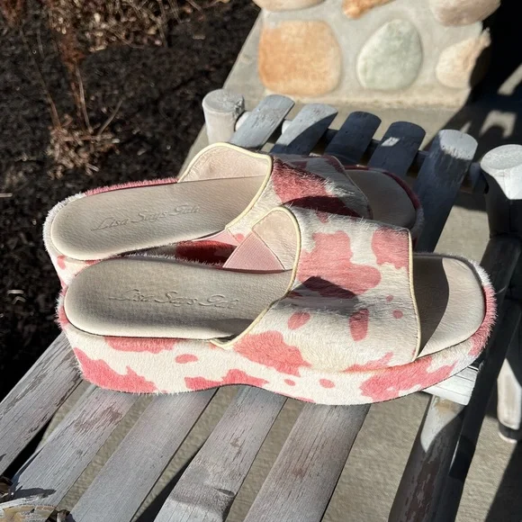 Lisa Says Gah Shoes Lisa Says Gah Dakota Cow Print Pink And